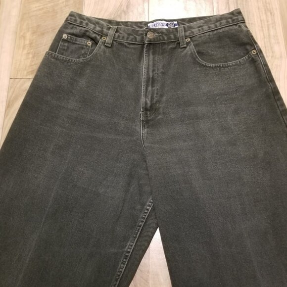 Vintage GAP Best Basics Green Wash Denim Jeans High Waist Tapered Mom Fit Sz 14 - Picture 5 of 12